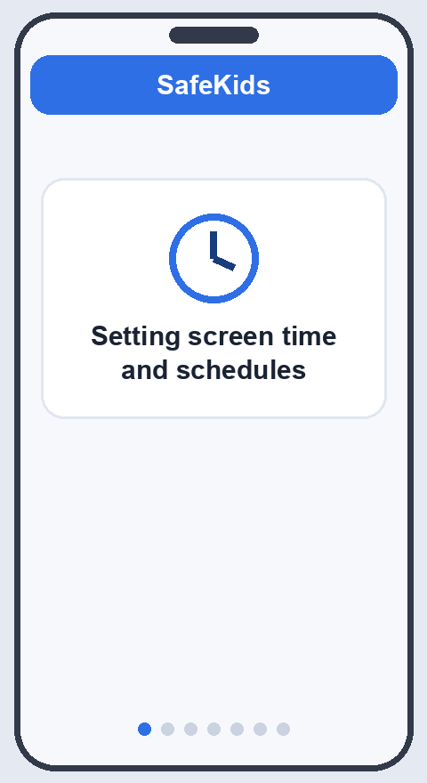 Daily limit screen