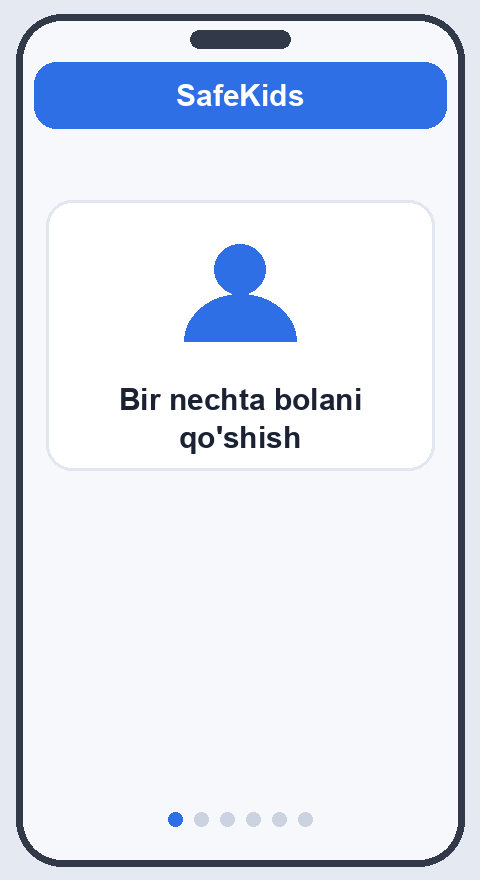 Ikkinchi bola profilini yaratish, yangi telefonni 6 xonali kod bilan ulash va ota-ona ilovasida bolalarni almashtirish